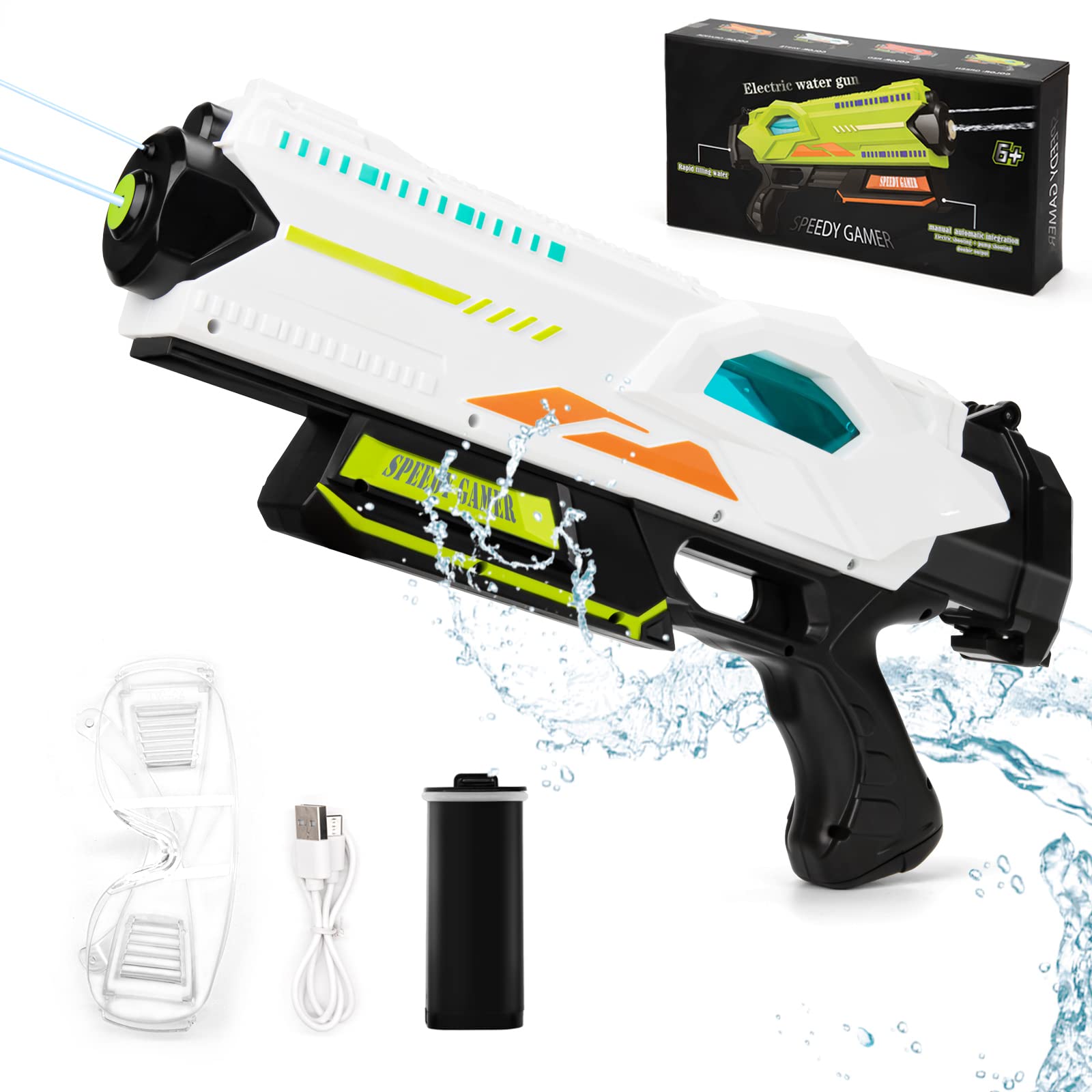 XITALAXU Electric Water Gun,Automatic Squirt Blaster Guns up to 2832