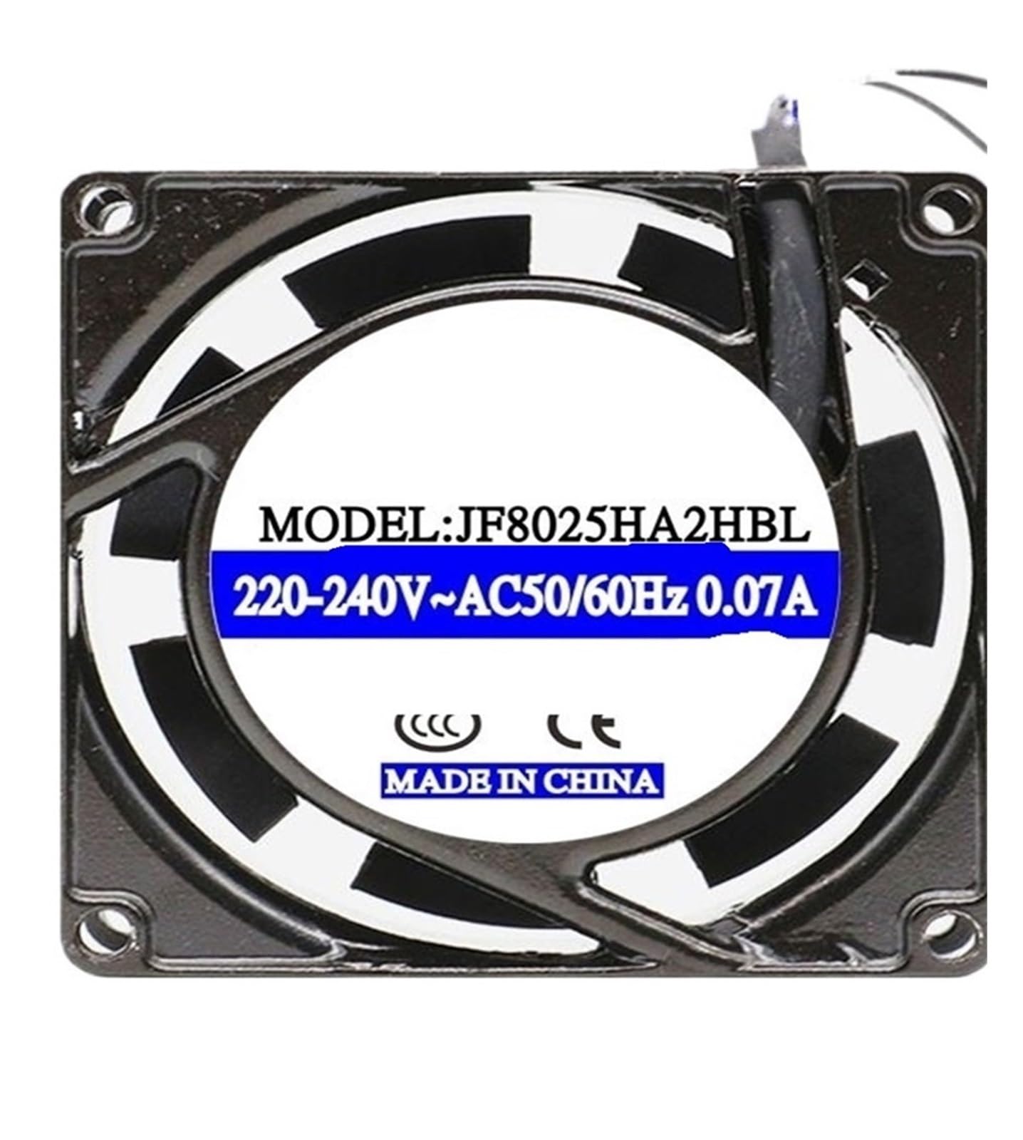 Ventilateur de refroidissement 2 fils JF8025HA2HBL pour armoire technique
