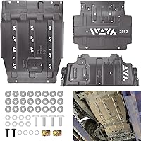 YEHERIT Manganese Steel Skid Plate Kit for 2015-2022 Ford F-150 - Full Transmission & Undercarriage Protection