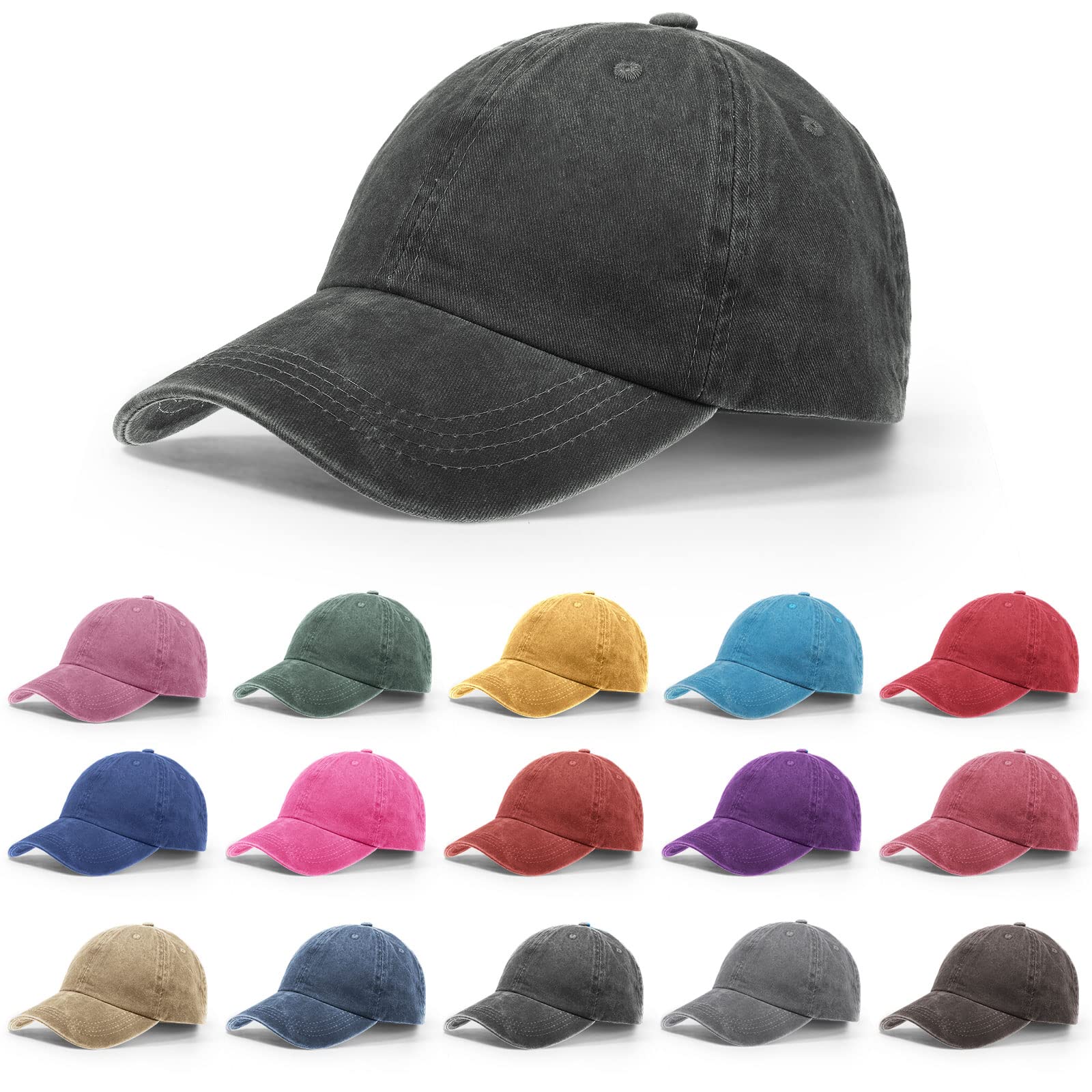15 gorras de béisbol vintage, bandera estadounidense, bandera de Estados Unidos, gorra de béisbol desgastada, ajustable, unisex, gorra deportiva para mujeres y hombres, Varios colores