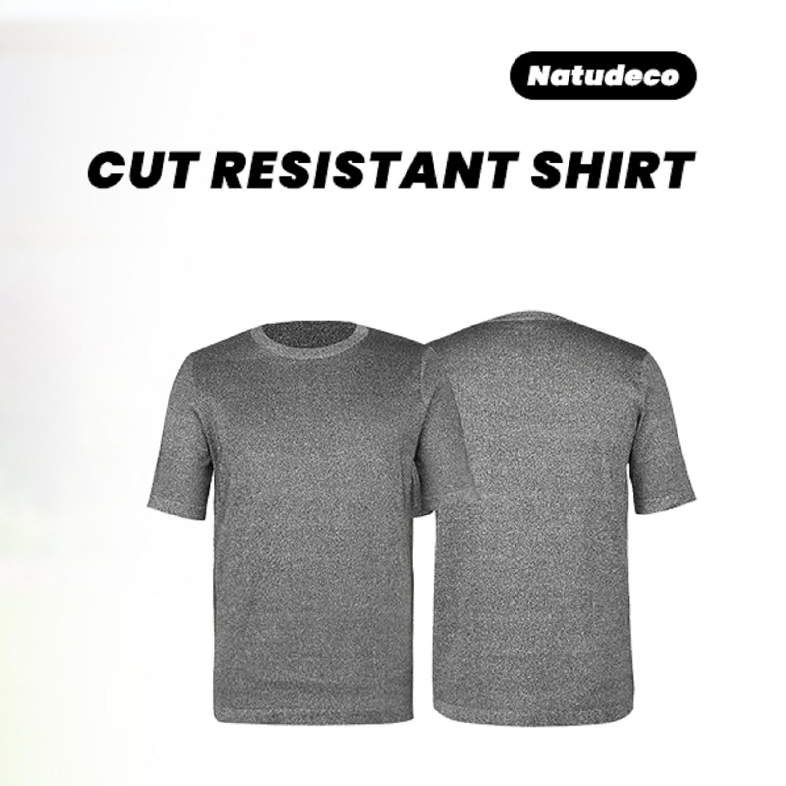 Ropa Resistente A Cortes Camiseta De Seguridad Camiseta A Prueba De Cortes Ropa De Trabajo Industrial Superior Niveles 5 Ropa De Equipo Protección Para Fábrica Almacén Cocina Uso Industrial(METRO)