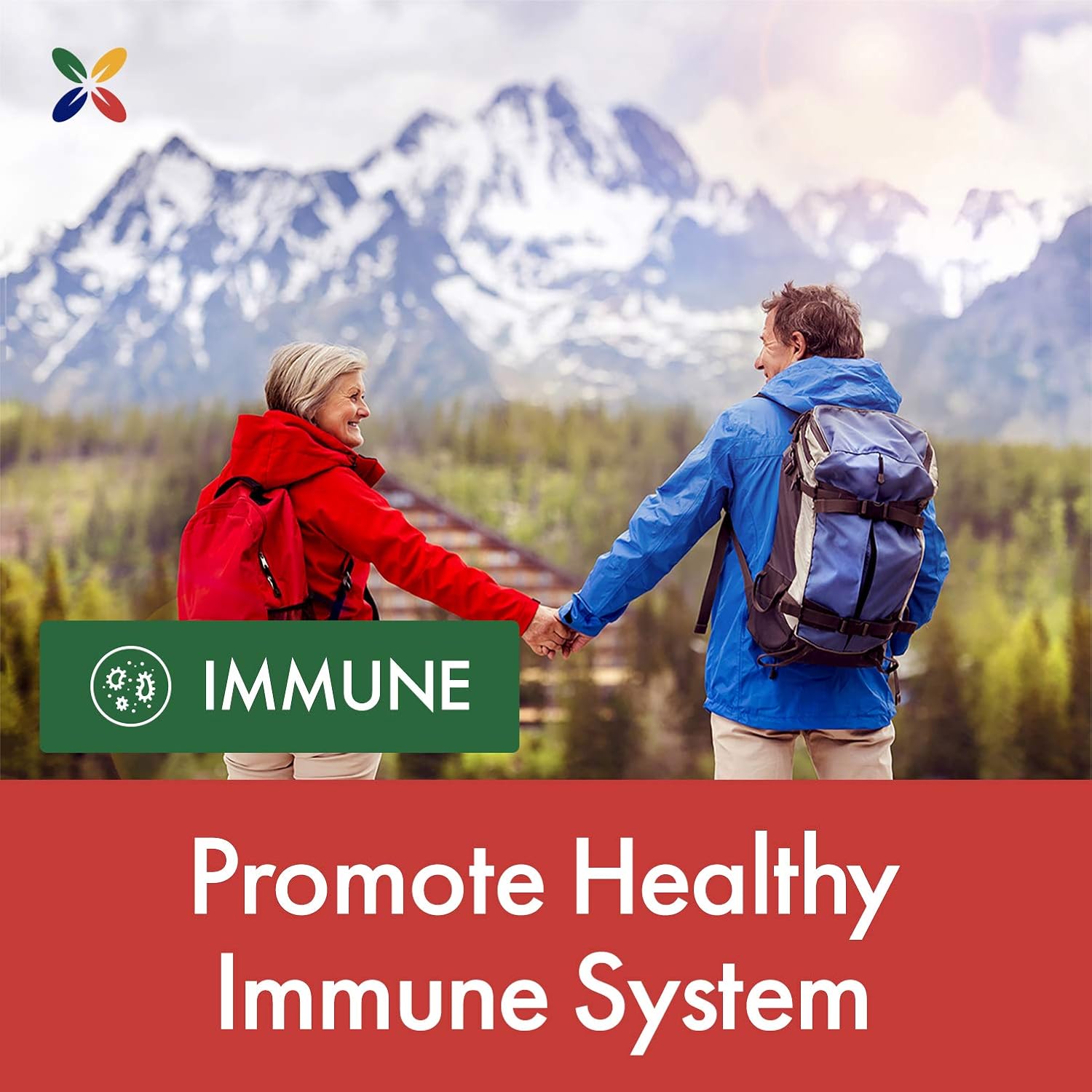 Stop Aging Now - Immunity Defense with EpiCor - Immune Support Supplement - Vitamin C, Vitamin D, Dry Yeast and Mushroom Complex - Shiitake, Cordyceps, Reishi and Maitake Mushroom - 60 Vcaps