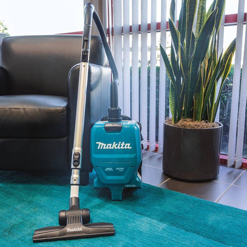 Makita XCV09Z 18V X2 LXT Litio-Ion (36V) sin escobillas inalámbrico 1/2 galón HEPA Filtro Mochila aspiradora Seca, Solo Herramienta