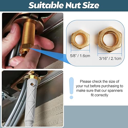 Vista 7 de Enhon Herramientas de instalación de grifo de cocina compatibles con la colección Moen 118305 de repuesto, herramienta de extracción e instalación