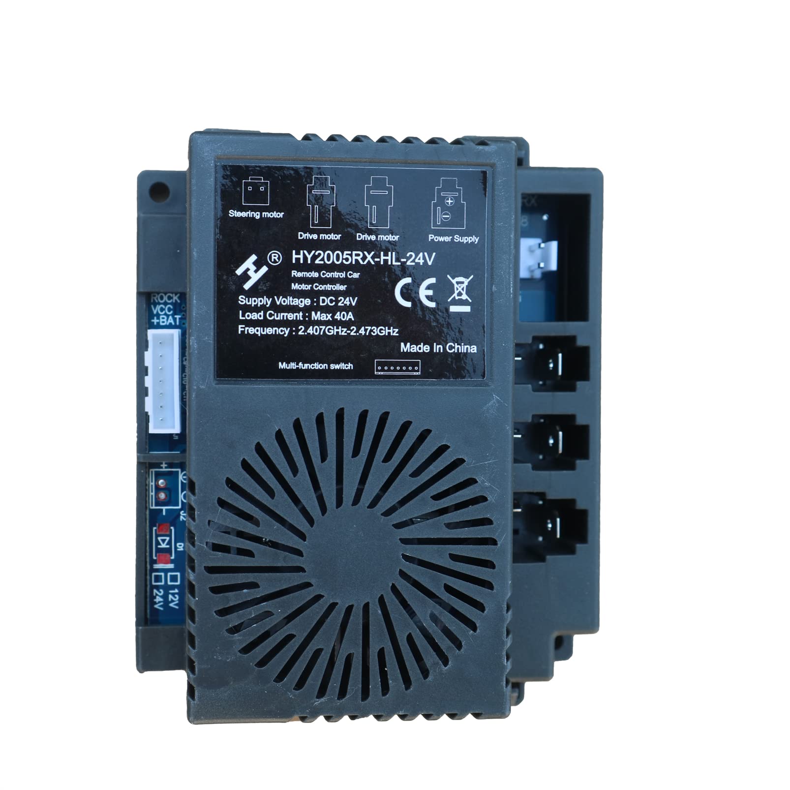 Photo 1 of HY2005RX-HL-24V Control Box Receiver Match 2.4G Bluetooth Remote Control, Accessory Receive Controller Signal Install Children's Electric Ride on Kids Car Replacement Parts