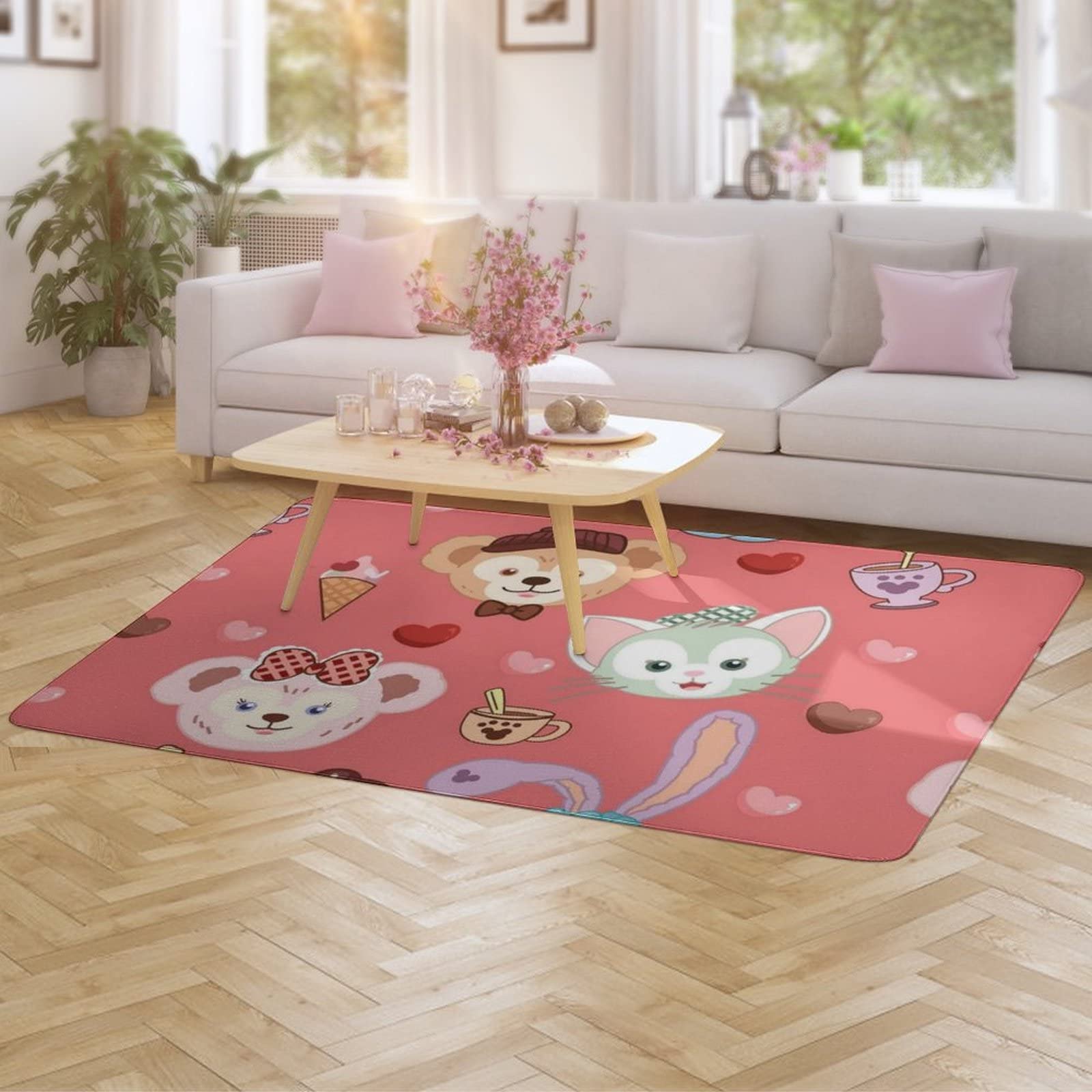 ダッフィーラグマット絨毯カーペット ダッフィー ラグ マット