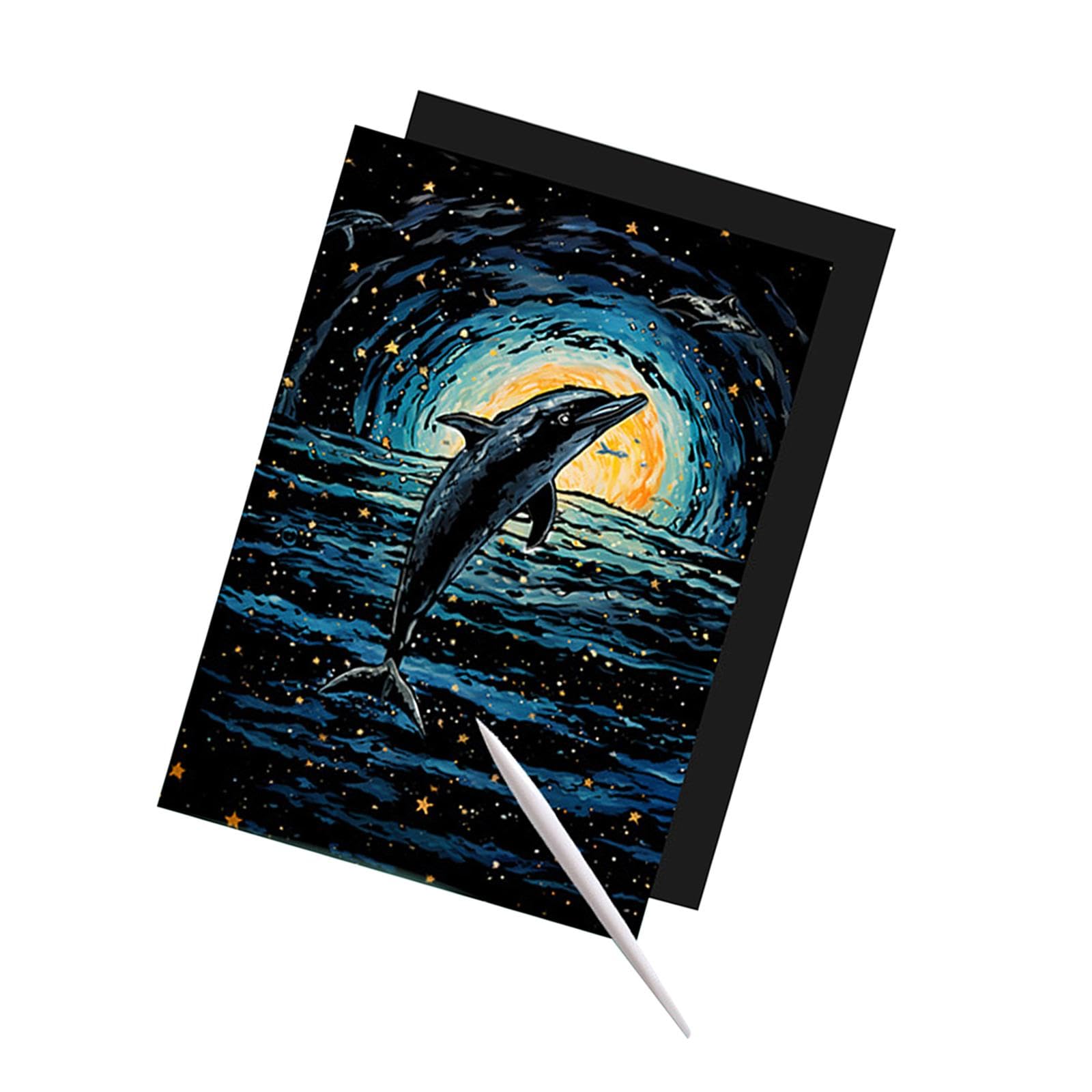 Amazon | Hellery スクラッチペーパーアートセット 子供用