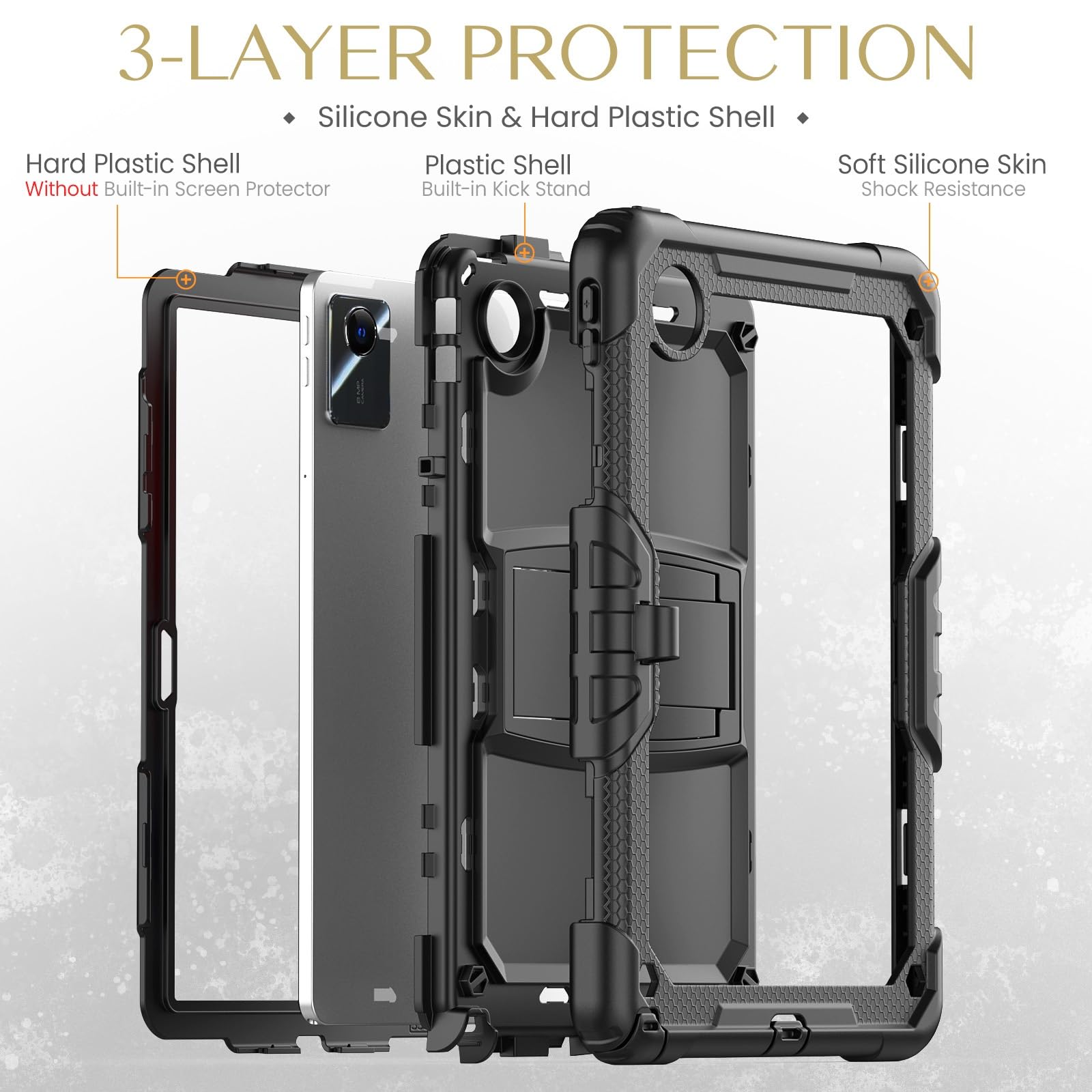 Custodia per Lenovo Tab M11 Xiaoxin Pad 2024 TB330FU TB331FC Tenuto in mano per bambini Non tossico EVA Maniglia Stand Custodia per bambini Tablet Cover  7