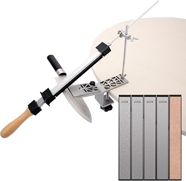 Professional FixedAngle Knife Sharpener, Sharpening System Kit