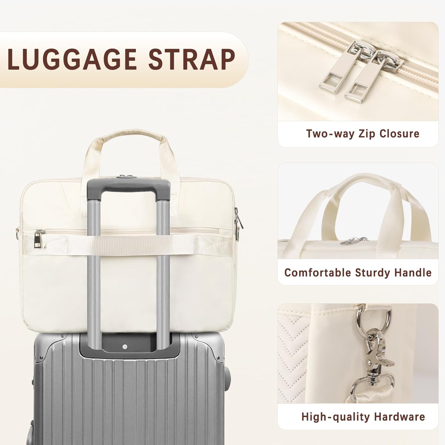 Bosidu Laptop Briefcase for Women 15.6 Inch Waterproof Laptop Work Bag with Clutch Purse Computer Messenger Bag for Women