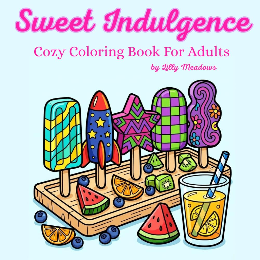 Sweet Indulgence: Cozy Coloring Book for Adults | 40 Charming Scenes of Homemade Cakes, Cozy Bakeries, and Delightful Desserts for Relaxation and Stress Relief (Cozy Spaces Coloring Books)