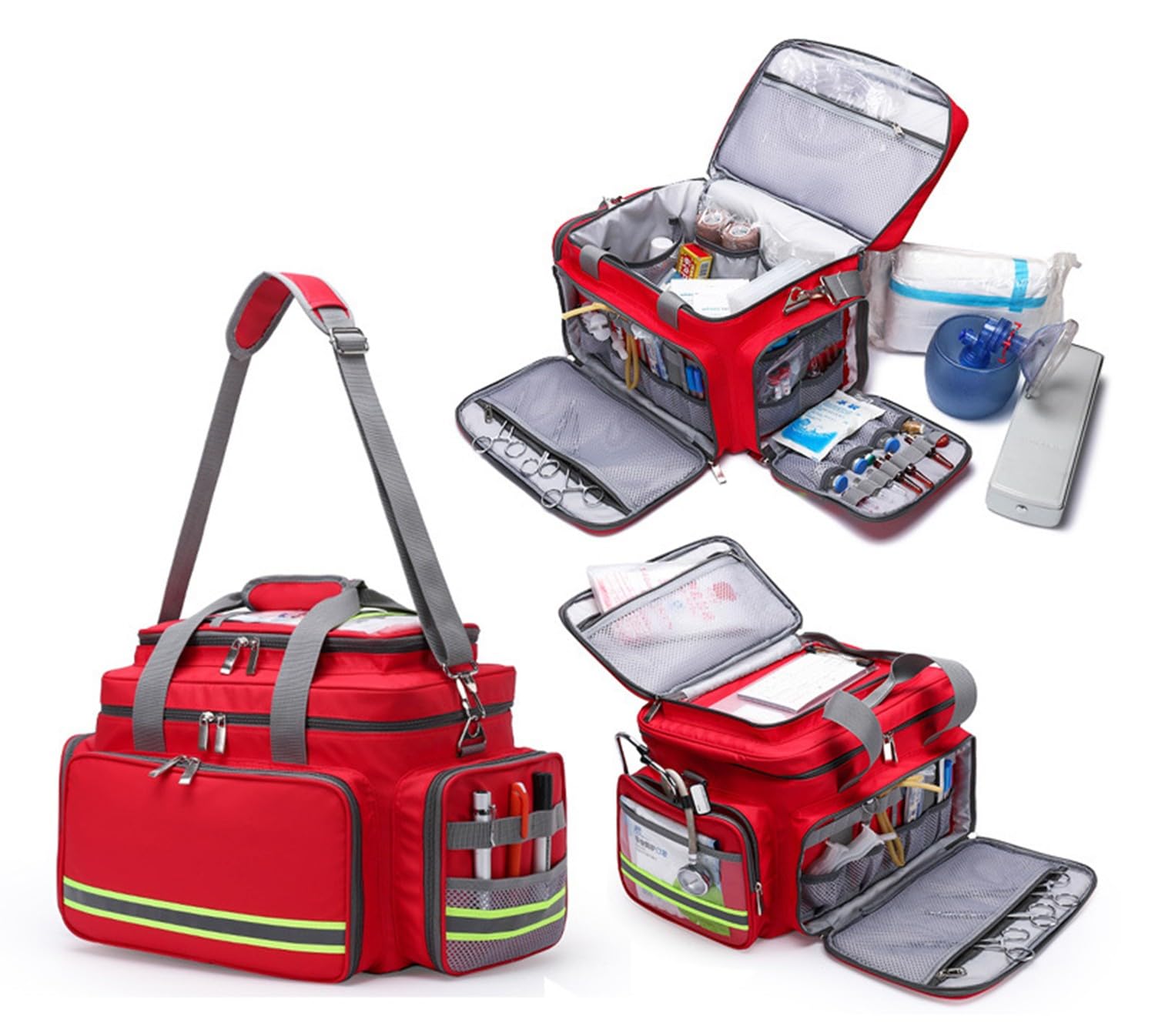 Erste-Hilfe-Set Notfalltasche, wasserdichte taktische Erste-Hilfe-Tasche mit verstellbaren Riemen für Reisen, Zuhause, Büro, Auto, Wandern, Camping, Notfallvorsorge im Freien