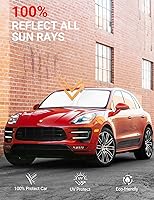 Vista 217 de Proadsy Parasol para parabrisas actualizado 2026, ajuste personalizado, Lexus NX 2022-2025 2026, 4 capas, plegable, protector de parasol frontal que