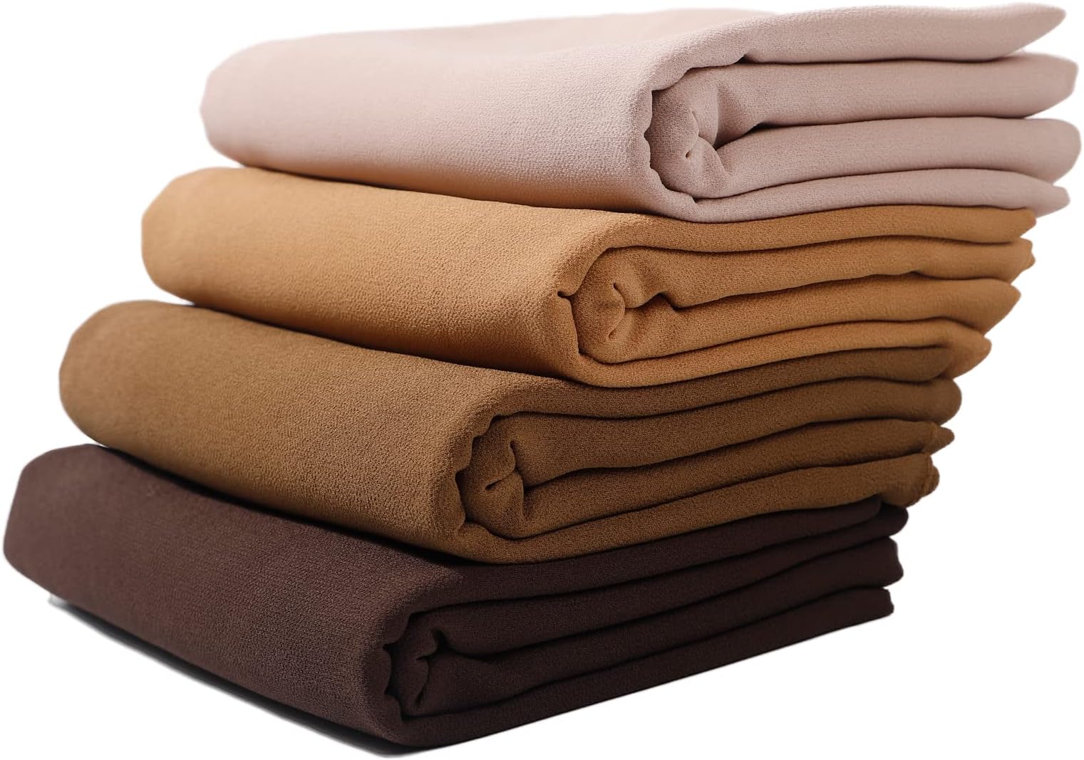 4 PCS Muslim Women Soft Premium Solid Chiffon Hijab Scarves Shawl Long Scarf Wrap Scarves with Gift Box