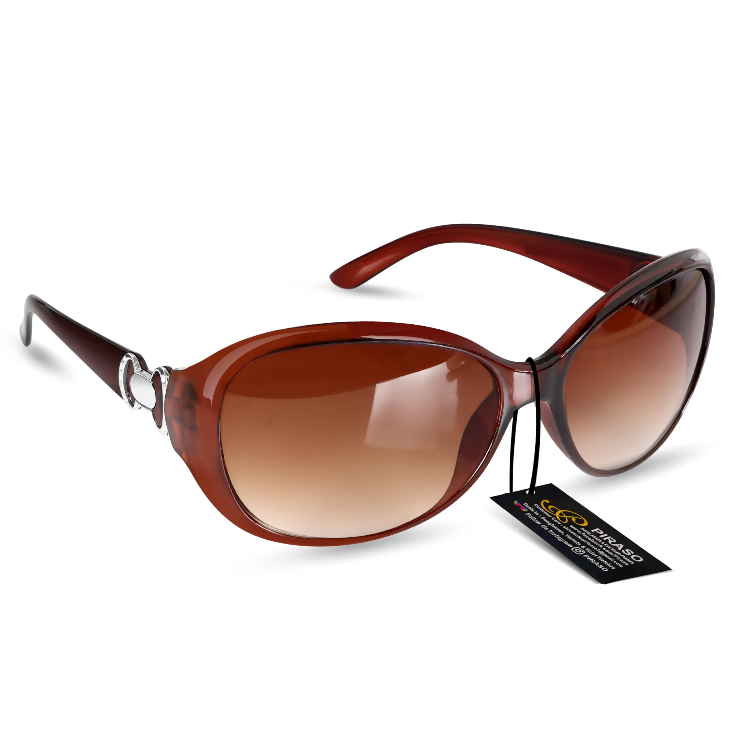 Oval Sunglasses (For Women, Brown)(2014 BROWN)-image-17