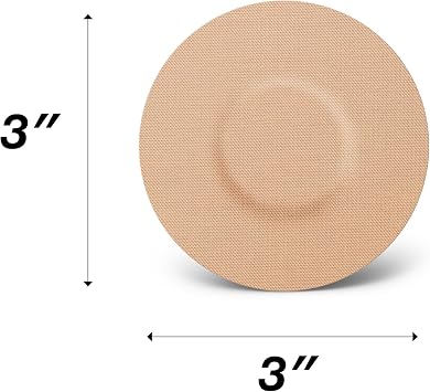 Universal Adhesive Patch, No Hole (25-Pack) (Beige)