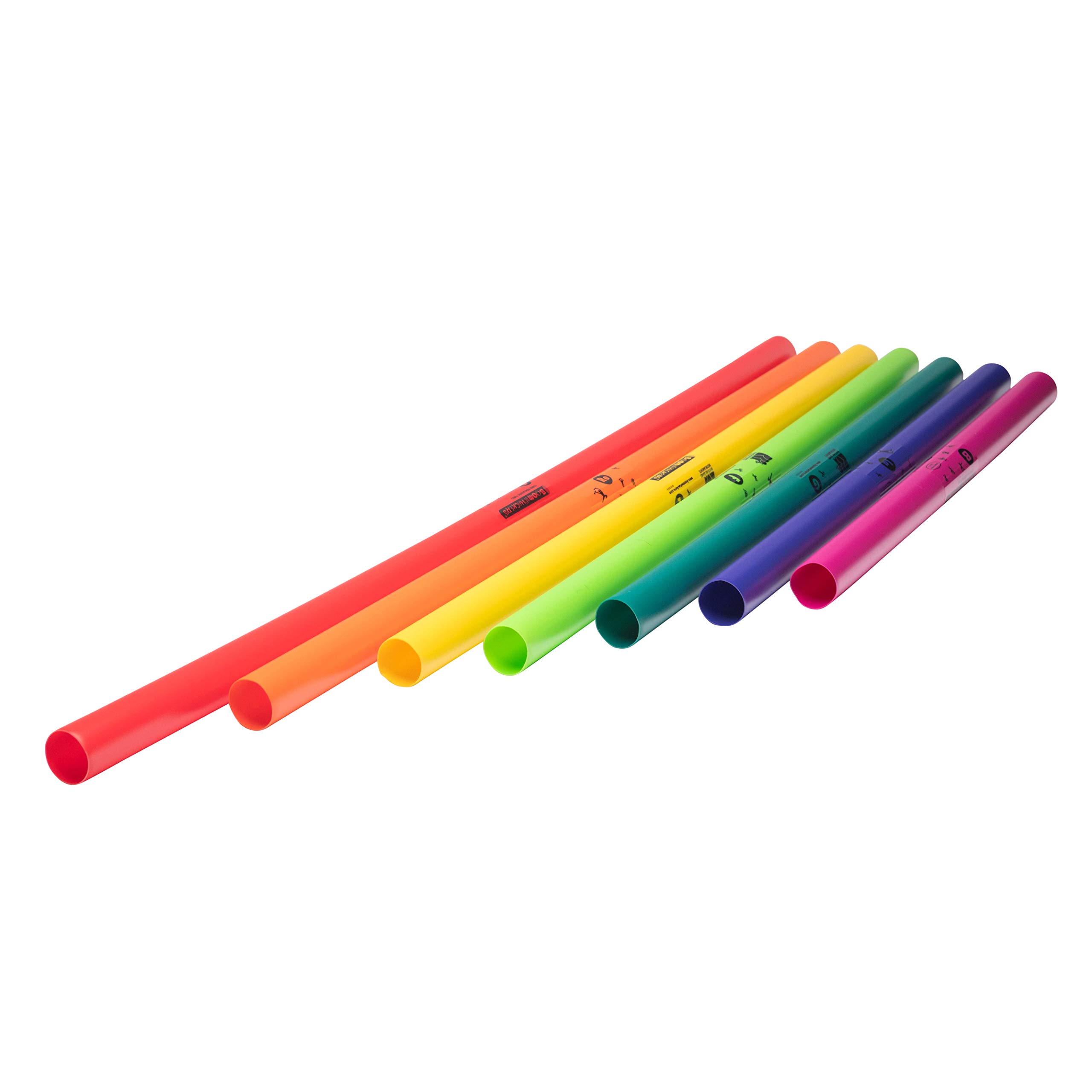 FUZEAU - 3462 - Juego de 7 Boomwhackers bajos diatónicos - Cada tubo concede su colorida nota - Ideal para aprender el ritmo
