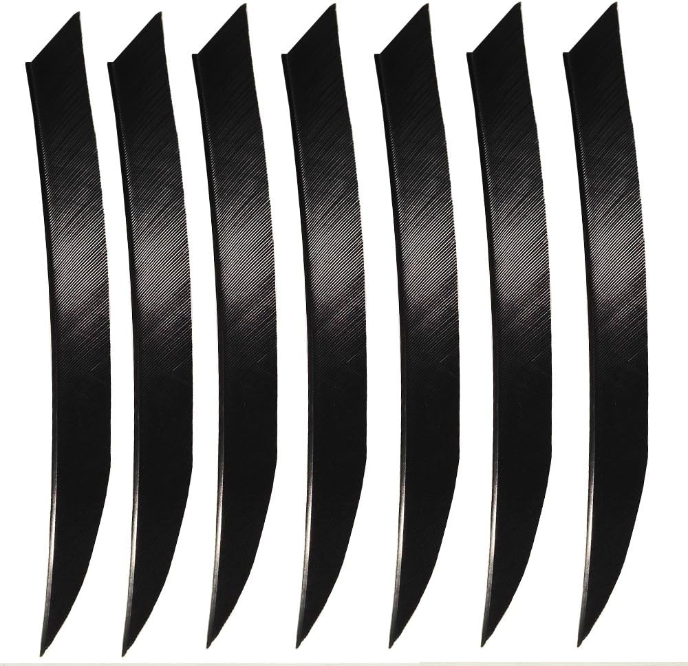 Wolfman 50pcs Archery Arrows Feather Fletching 5 Inch Natural Turkey