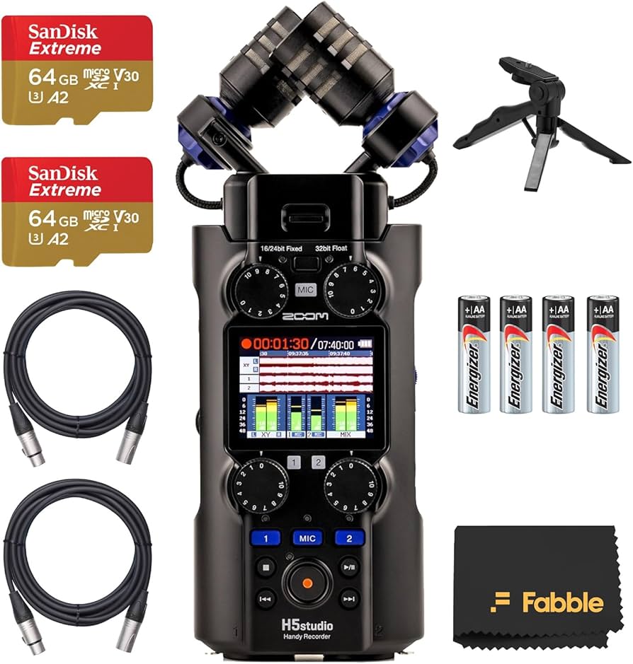 Amazon.com: Zoom H5 Studio Handy Recorder Bundle with ZDM-1