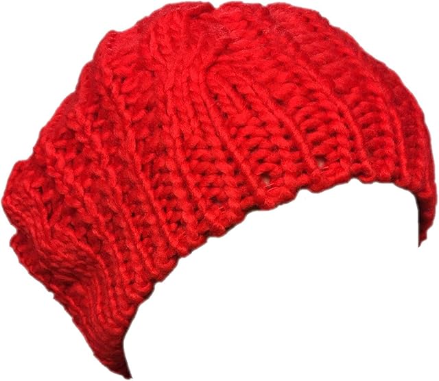 Boolavard Lady Winter Warm Knitted Crochet Slouch Baggy Beret Beanie Hat Cap