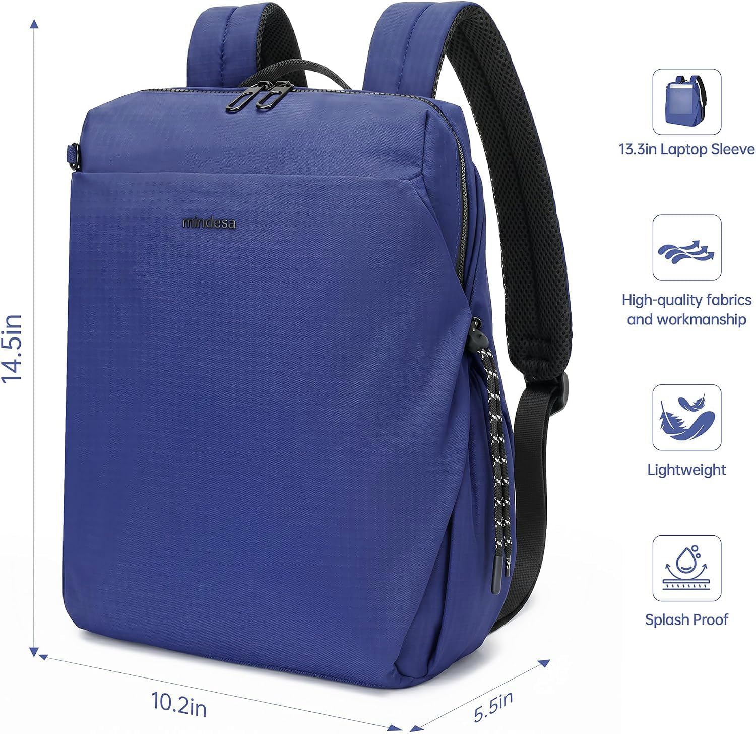 Water-Resistant Fashion Laptop Backpack Purse for Women and Men,Travel Backpack image 3