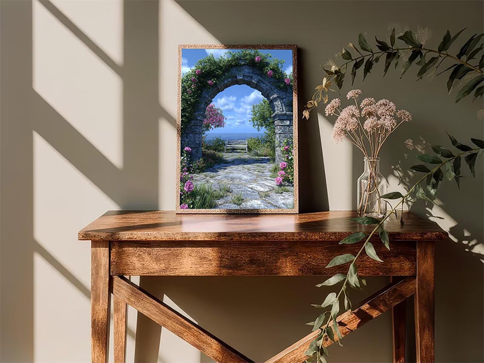 Kwiat Malowanie według liczb dla dorosłych, malowanie według numerówOcean, DIY DIY Dorosły, Paint by Numbers Adult z pędzlami i farbą akrylową, oryginalne prezenty dla kobiet 100x135cm 3-2518