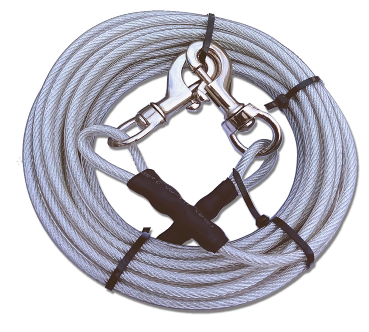 DUBIDU. 4mm Pet Tie Out Cable for Dogs Up to 125 Pounds,10 to 30 Feet SilverColor & Leashs for Loving Pets. (20" FT) (B0CK4YF94J) Amazon Price History, Amazon Price Tracker