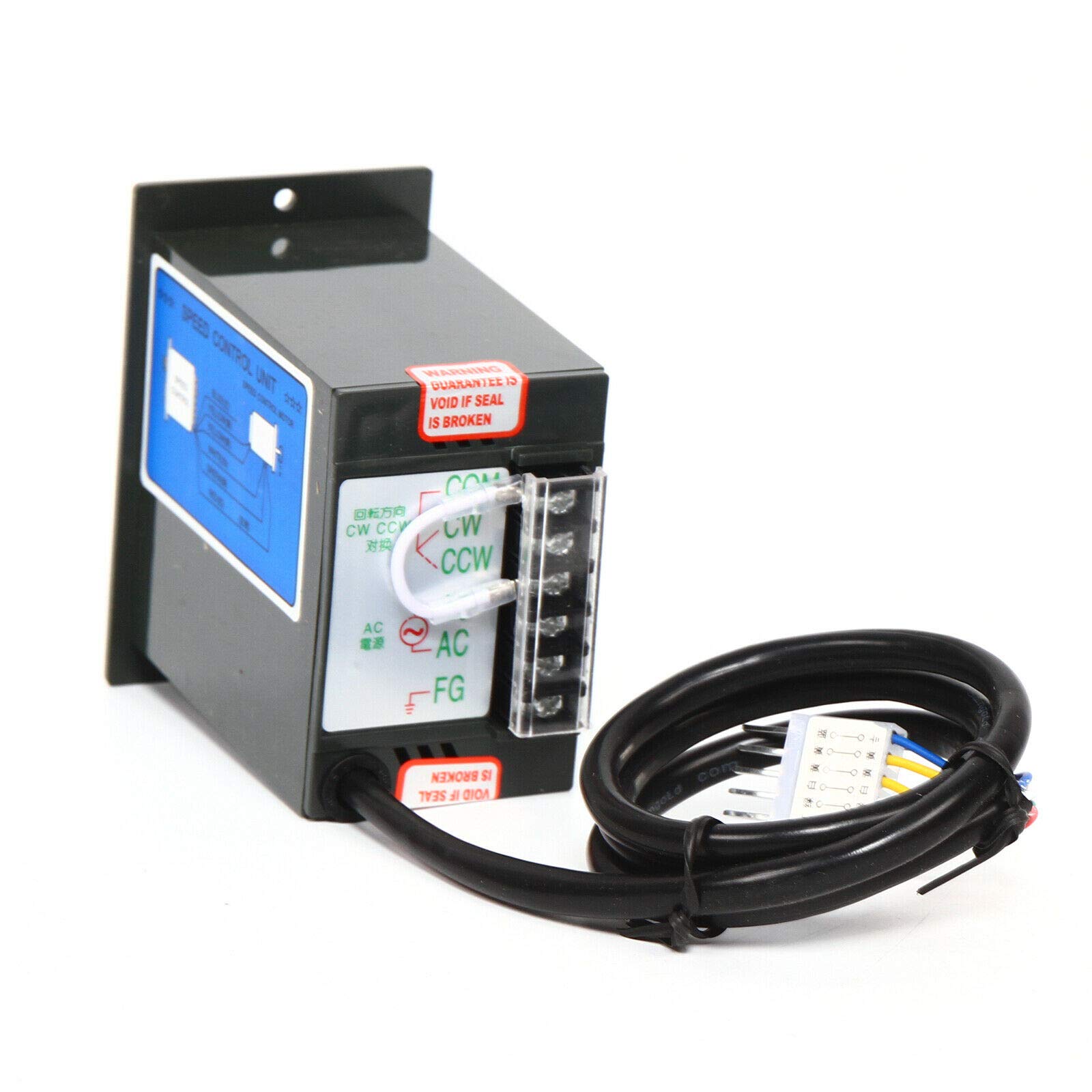 OUKANING Motor Reductor monofásico AC 220V 40W Motor Reductor Motor asíncrono Motor de Velocidad Ajustable (15K)