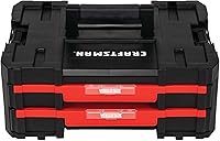 CRAFTSMAN VERSASTACK CMST17804 Plastic Tool Box with 2 Drawers - Stackable Organizer for Tools & Parts