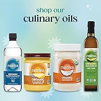 Vista 10 de Nutiva - Aceite de coco virgen orgánico prensado en frío, “USDA Organic”, sin OMG, comercio justo, para dietas “Whole 15”, veganas, keto, sabor