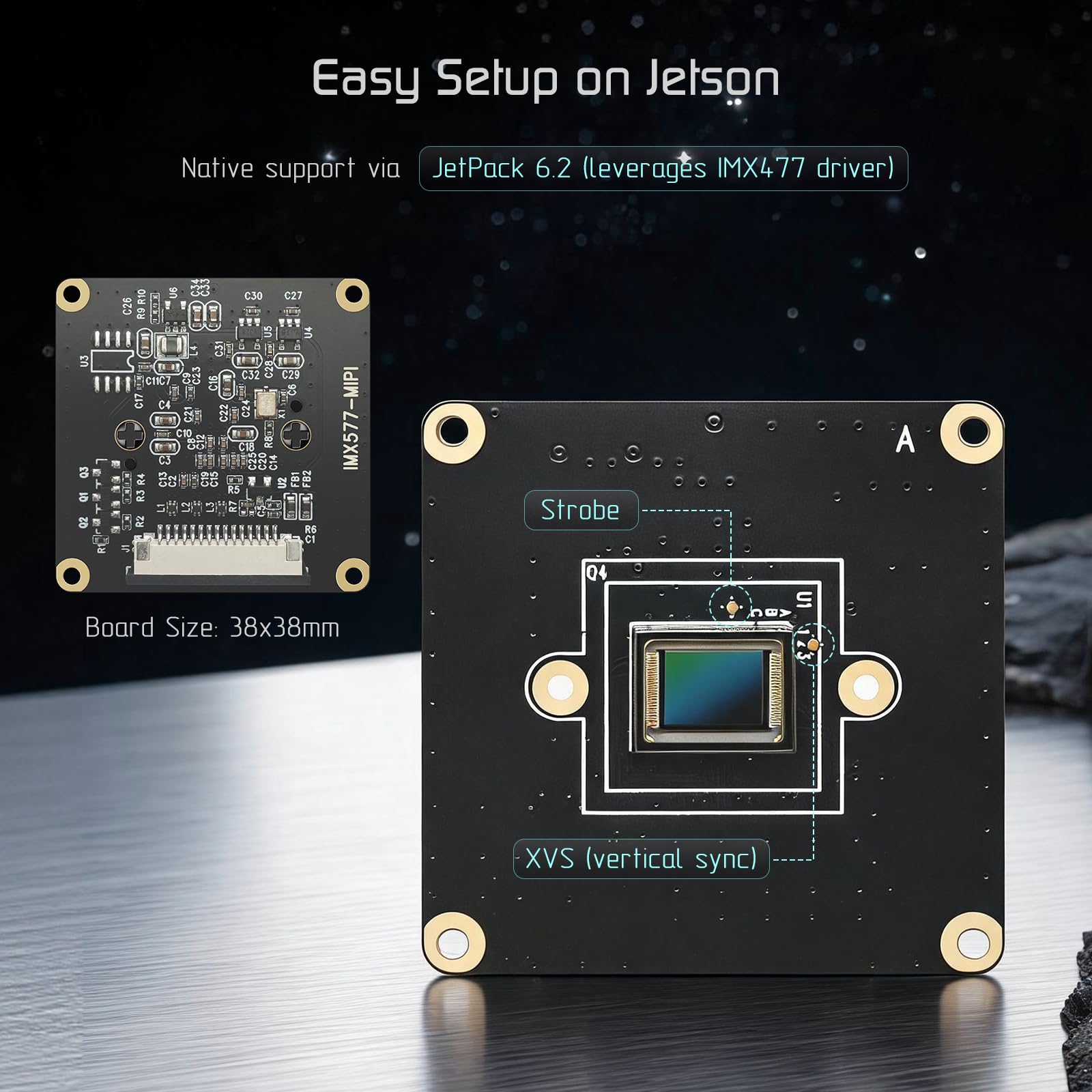 InnoMaker Moduł Kamery MIPI 12MP z Sensorem STARVIS IMX577 dla Raspberry Pi, Jetson Orin Nano/Serie Orin, 4K 30fps, HDR, Opcje szerokiego kąta