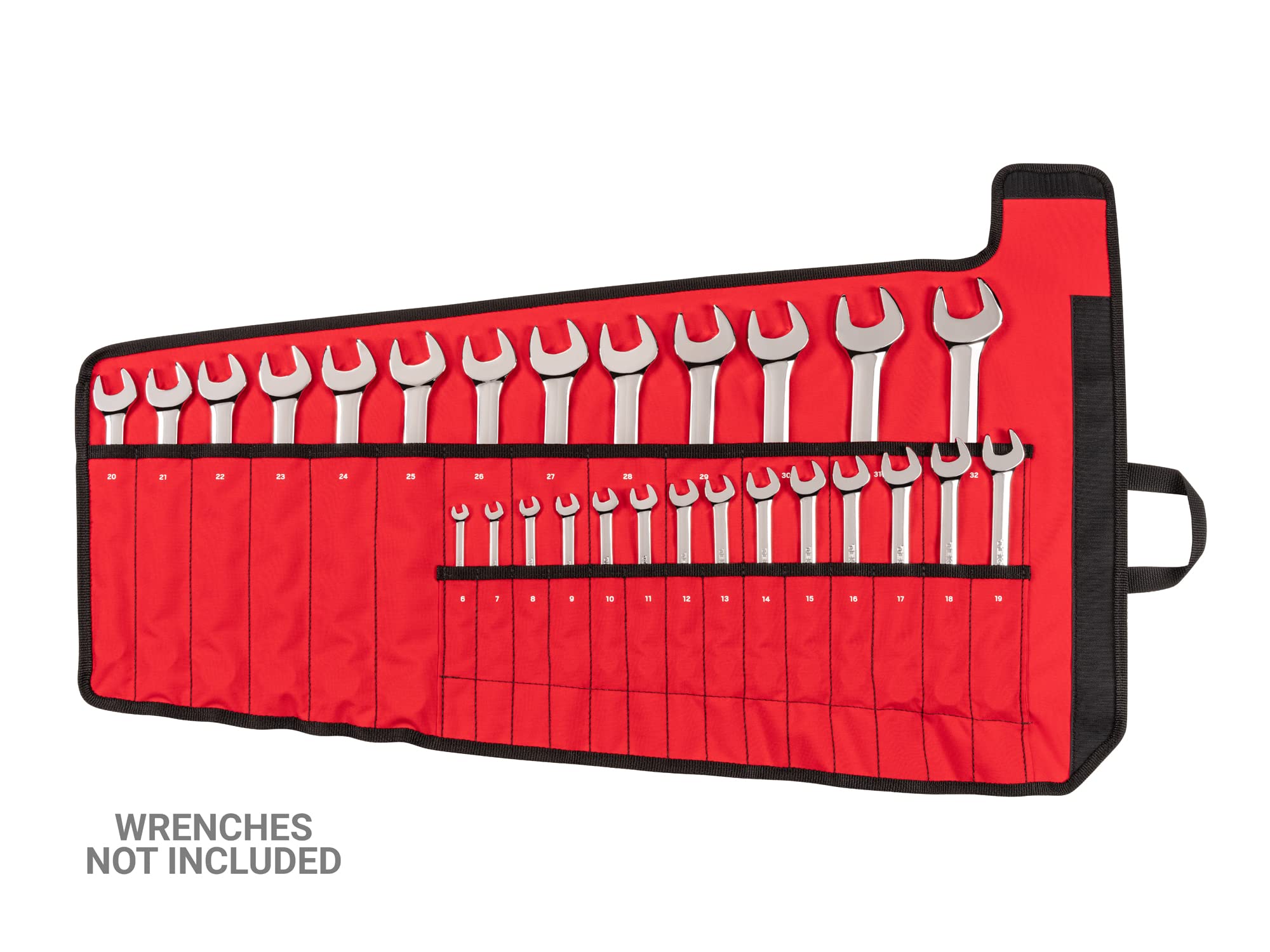 TEKTON 27-Tool Combination Wrench Pouch (6-32 mm) | OTP21204