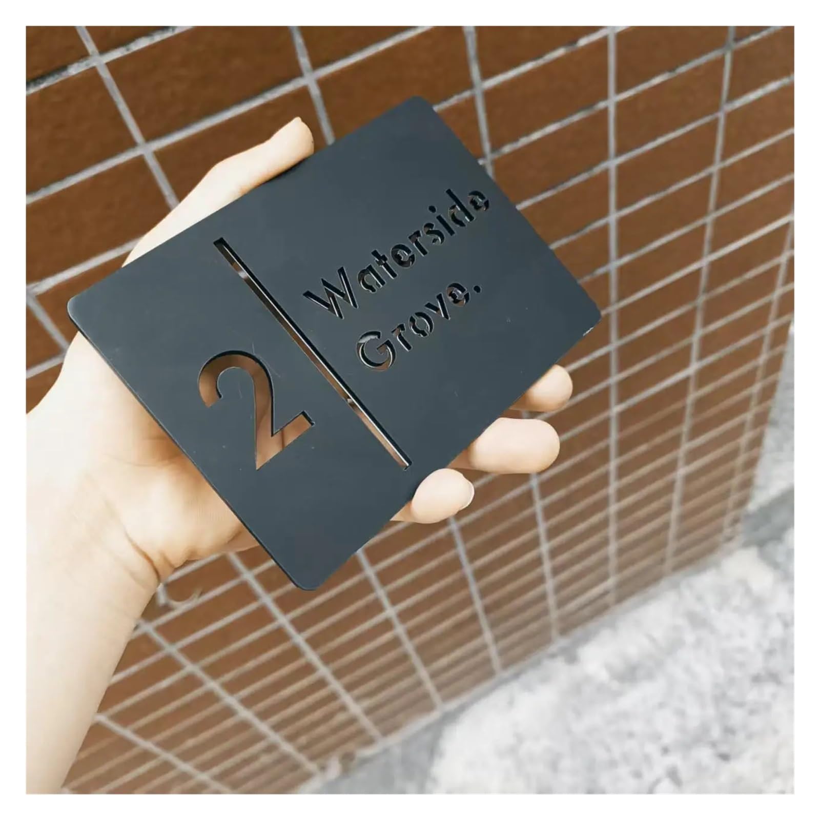 Señal De Número Casa, Placa Acrílica, Entrada, Dirección Apartamento, Nombre Familiar, 1 Ud(2,12x18cm)
