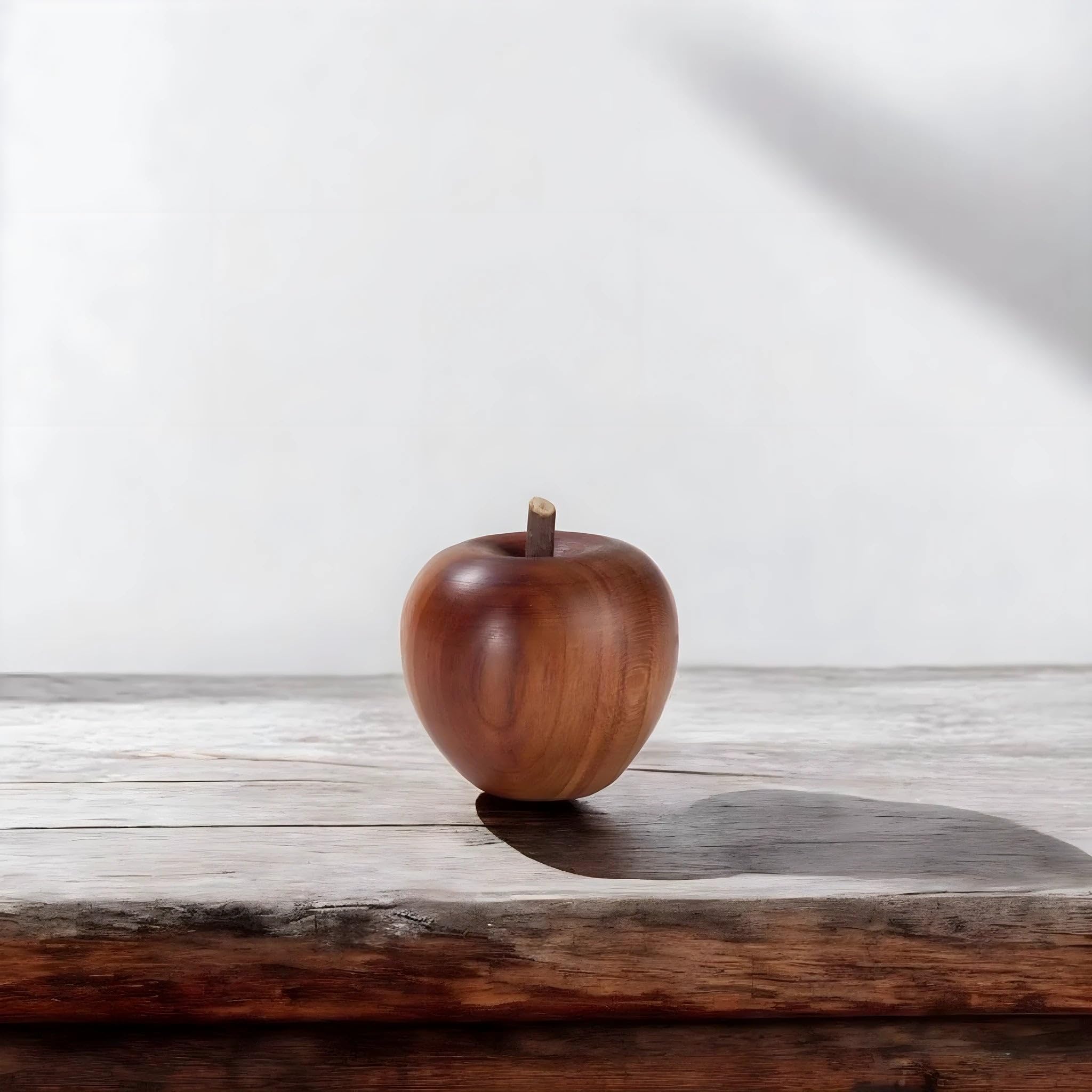 Dolfi Wooden Carved Apple 4 cm 4 cm | Natural Wood in Val Gardena | Nativity Figure