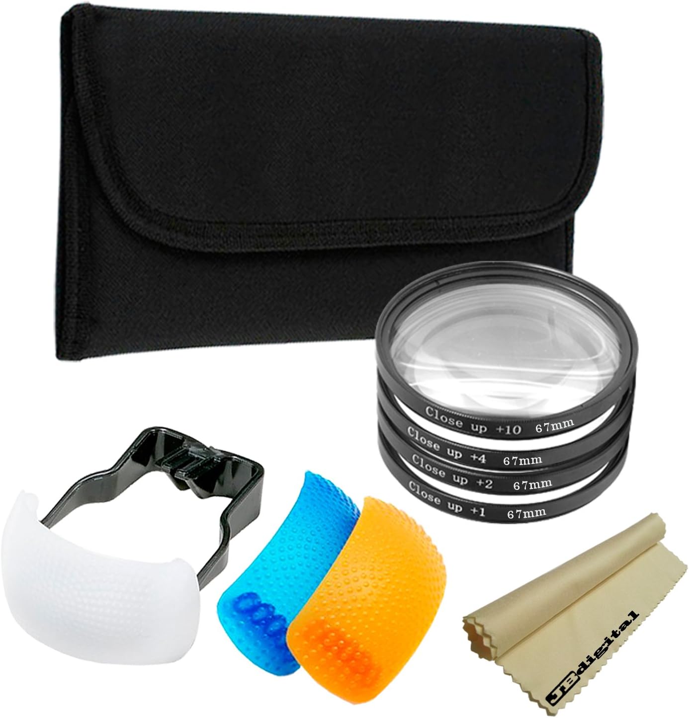 67MM Professional CloseUp Macro Filter Set (+1 +2 +4 +10