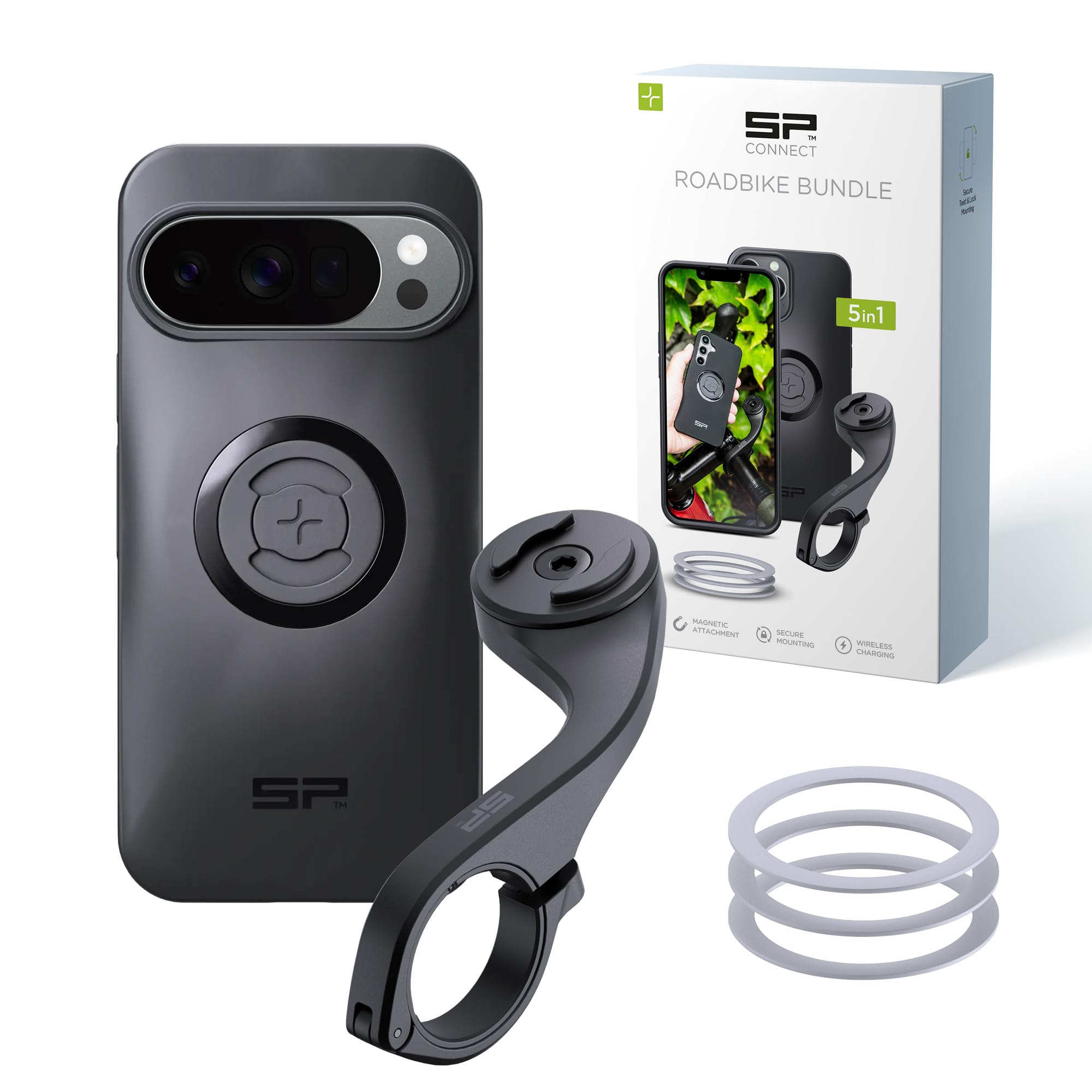 SP CONNECT Road Bike Bundle | SPC+ | kompatibel mit Google Pixel 10/10 Pro | Handyhalter für Road Bike| Fahrrad Handy Halterung Gadget