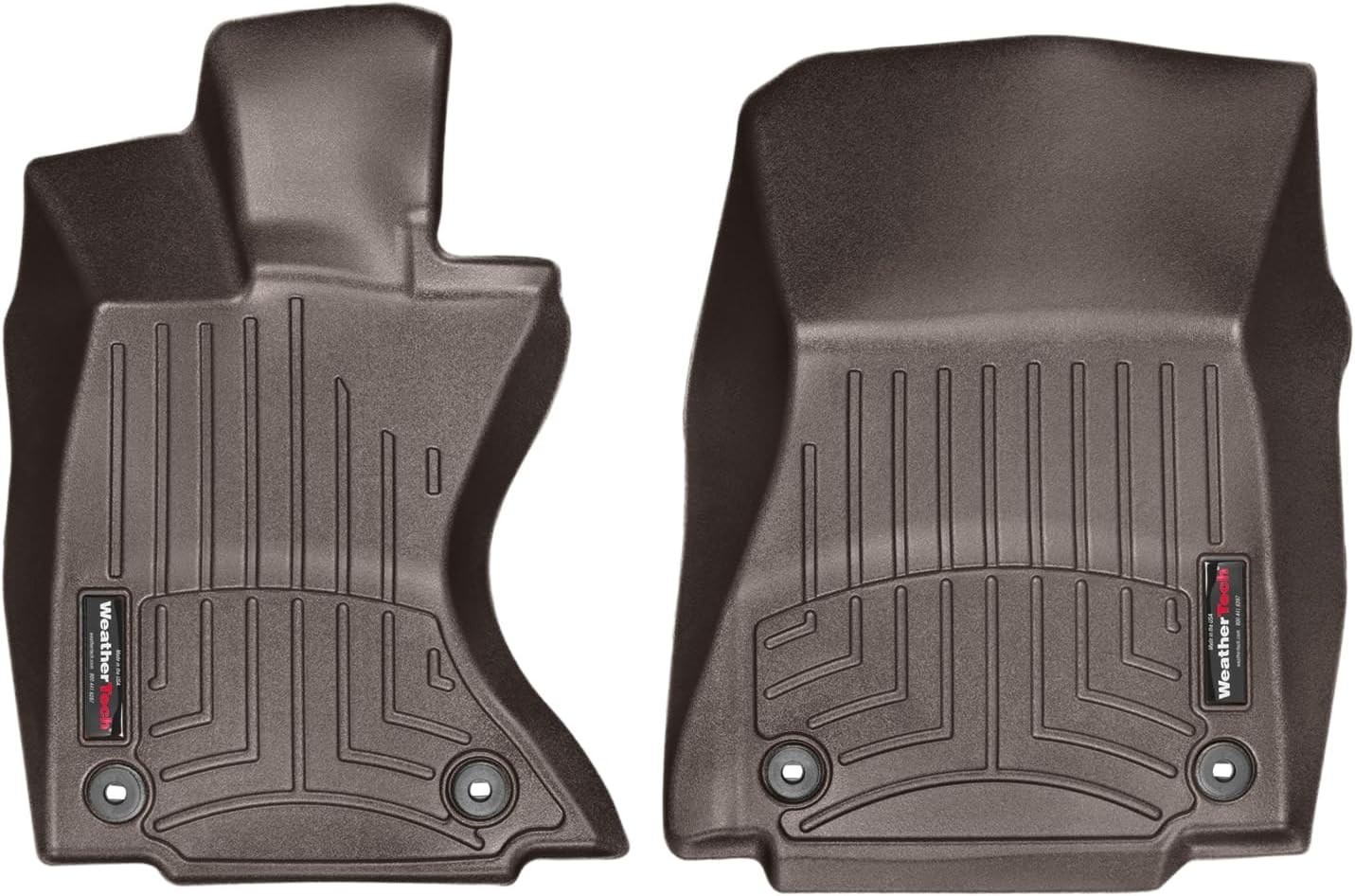 WeatherTech Custom Fit FloorLiners for Lexus RC, is, is - 1st Row (445751), Black