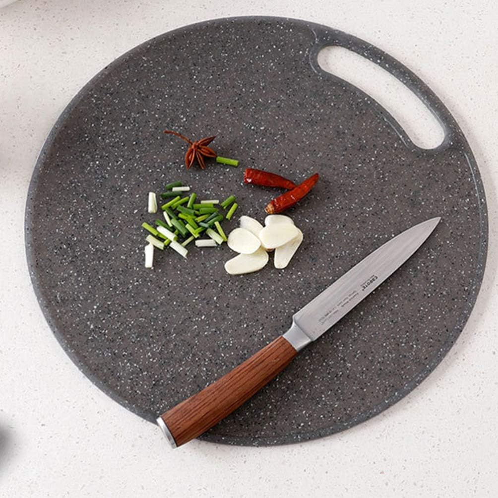 Cabilock Kitchen Cutting Board, Round Plastic Chopping Board - Image 5
