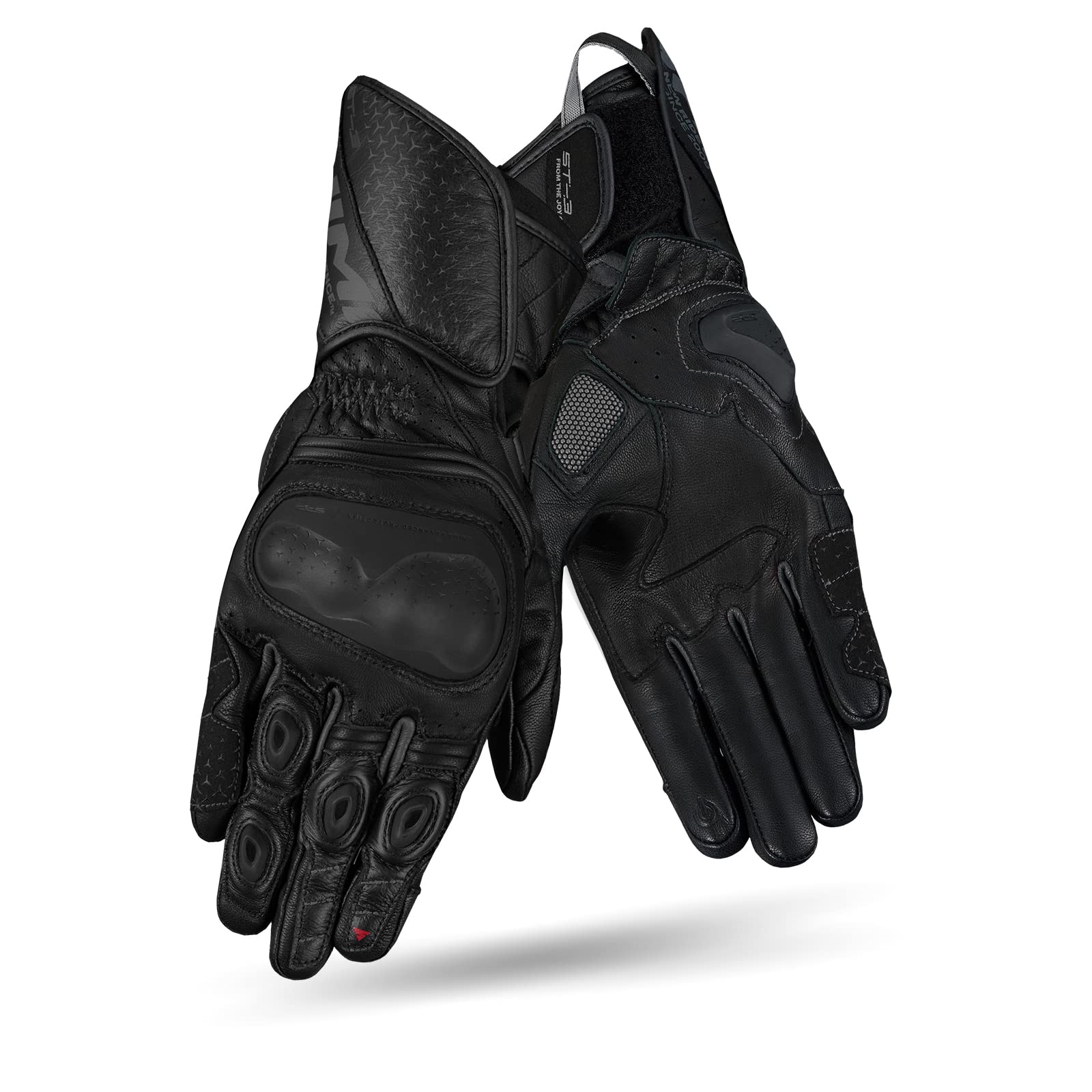 Gants Moto Homme Homologué Cuir Longues Ete Ventilé Protecteur Perforé