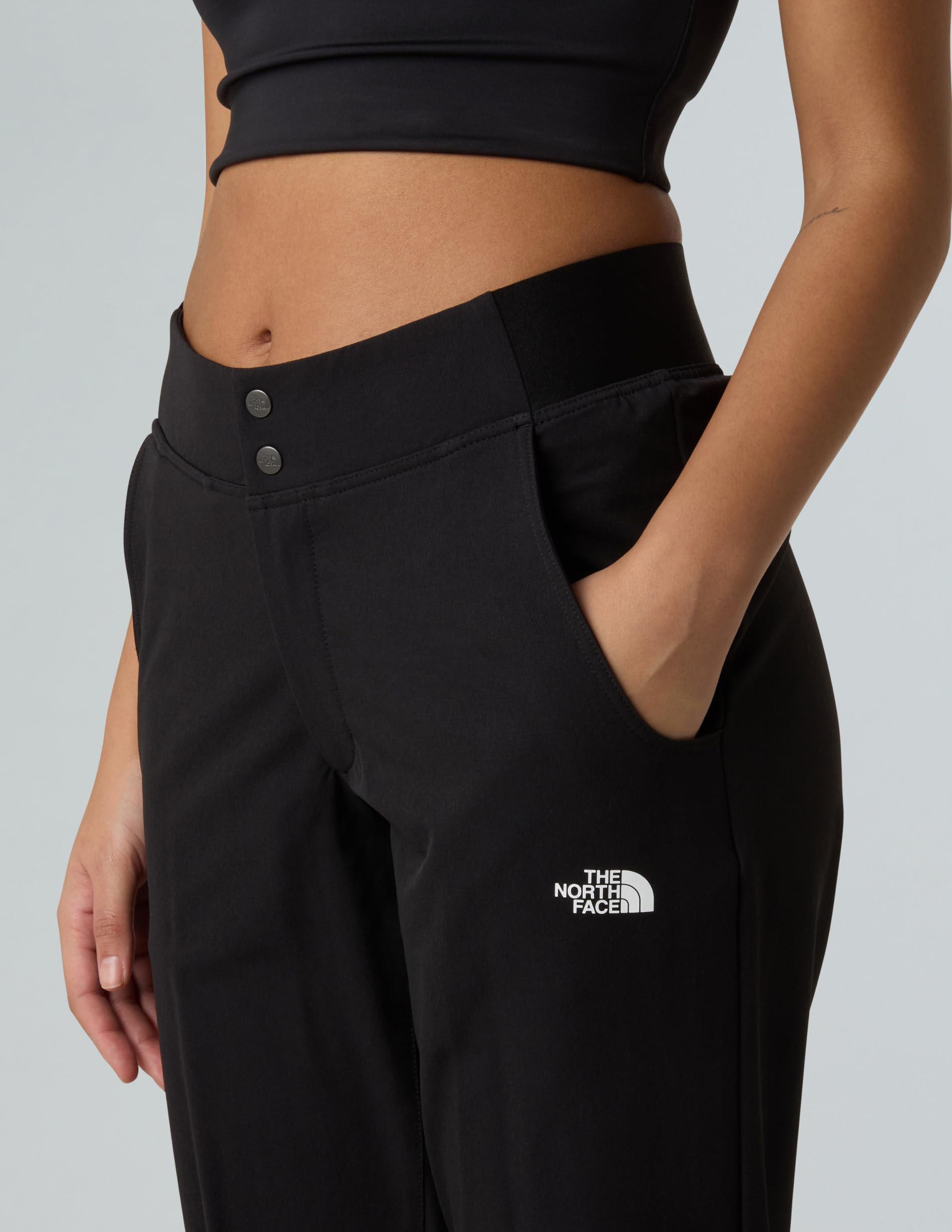 The North Face - Pantalones Softshell Quest para Mujer- Secado Rápido, Duraderos - TNF Black