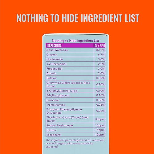Miniatura 9 de Good Molecules Tónico iluminador de niacinamida, tóner para rostro con niacinamida y arbutina para equilibrar el tono de la piel, minimizador