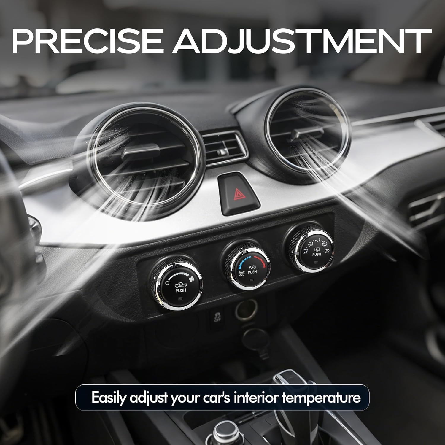 Front Climate Control Module A/C Heater Air Conditioning Panel Unit for Dodge Ram 1500 2500 3500 Pickup 2013-2018 Heater A/C Control Switch|Replaces# 68268189AA 68105021AC 68105021AD 68226600AA