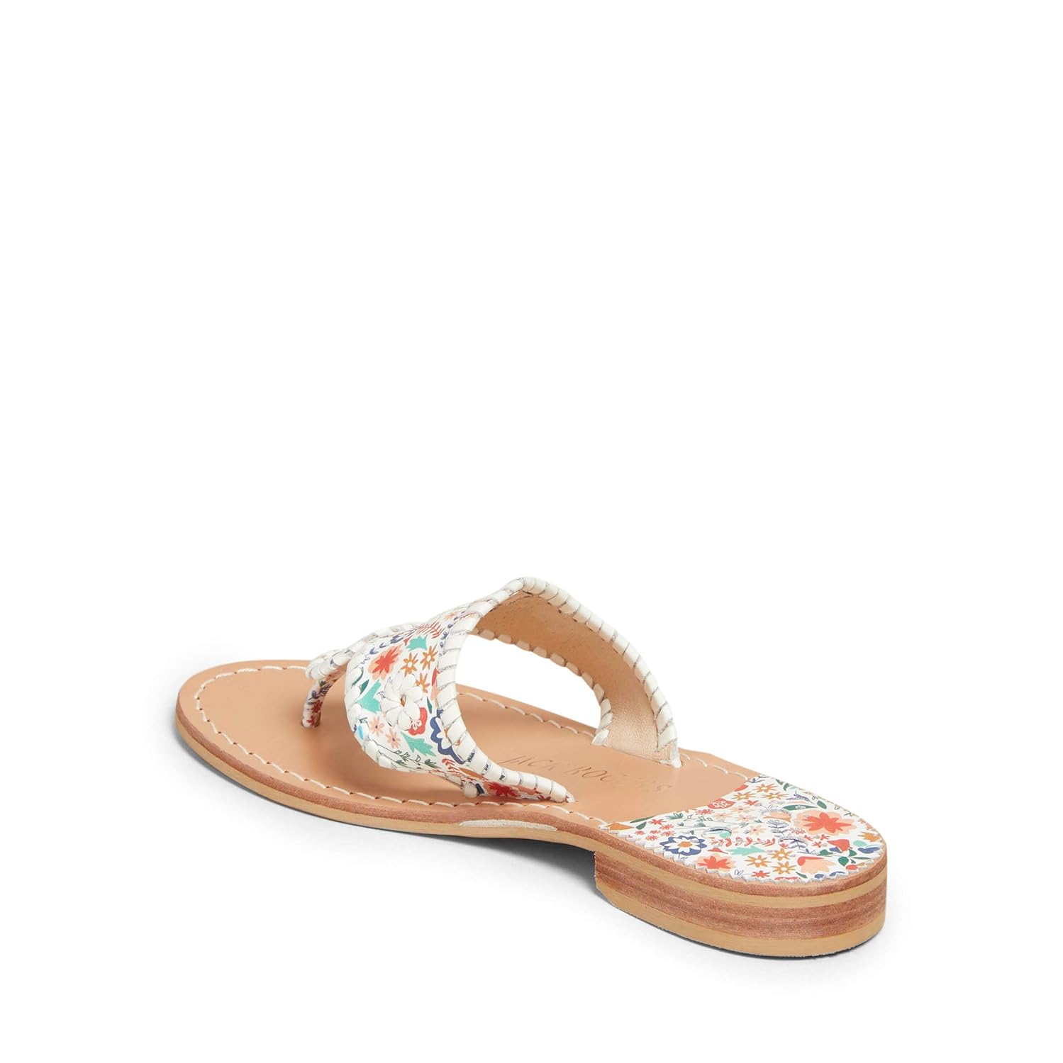 jacks flat floral icon sandal