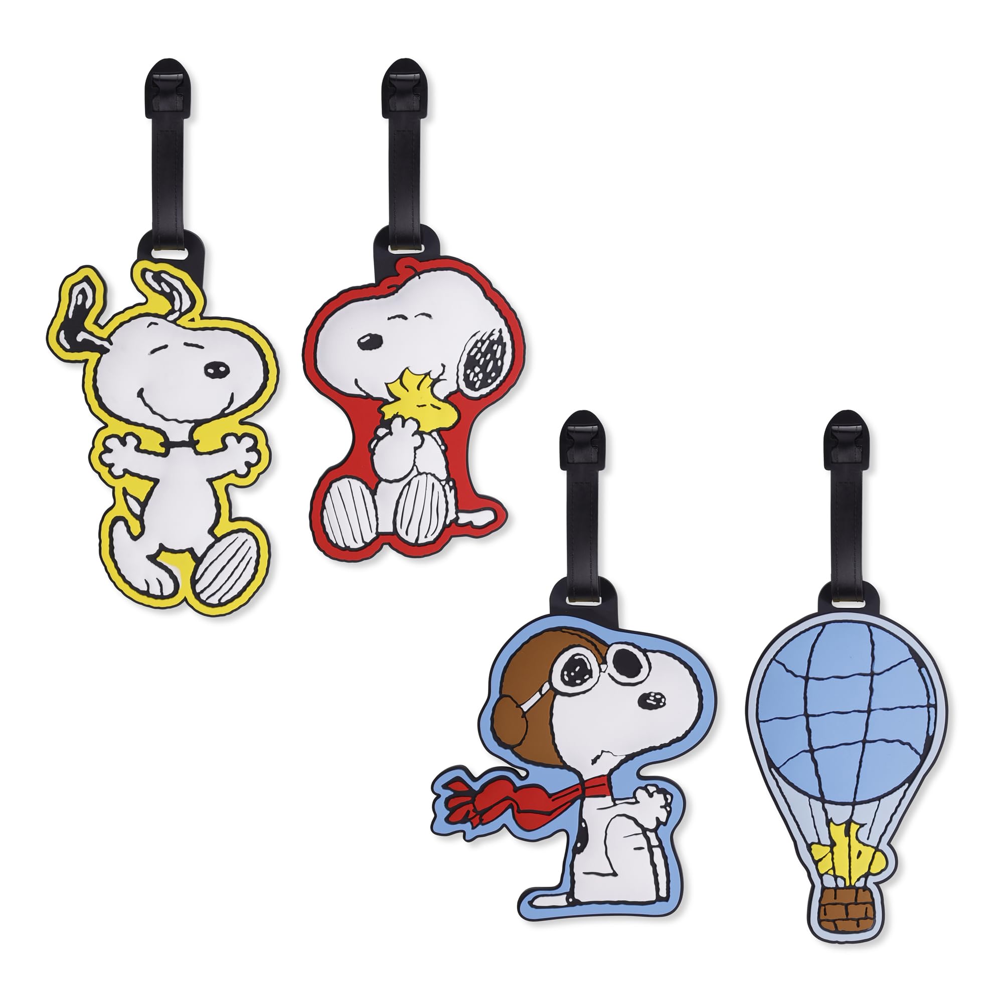 Peanuts Snoopy - 4 etiquetas para equipaje