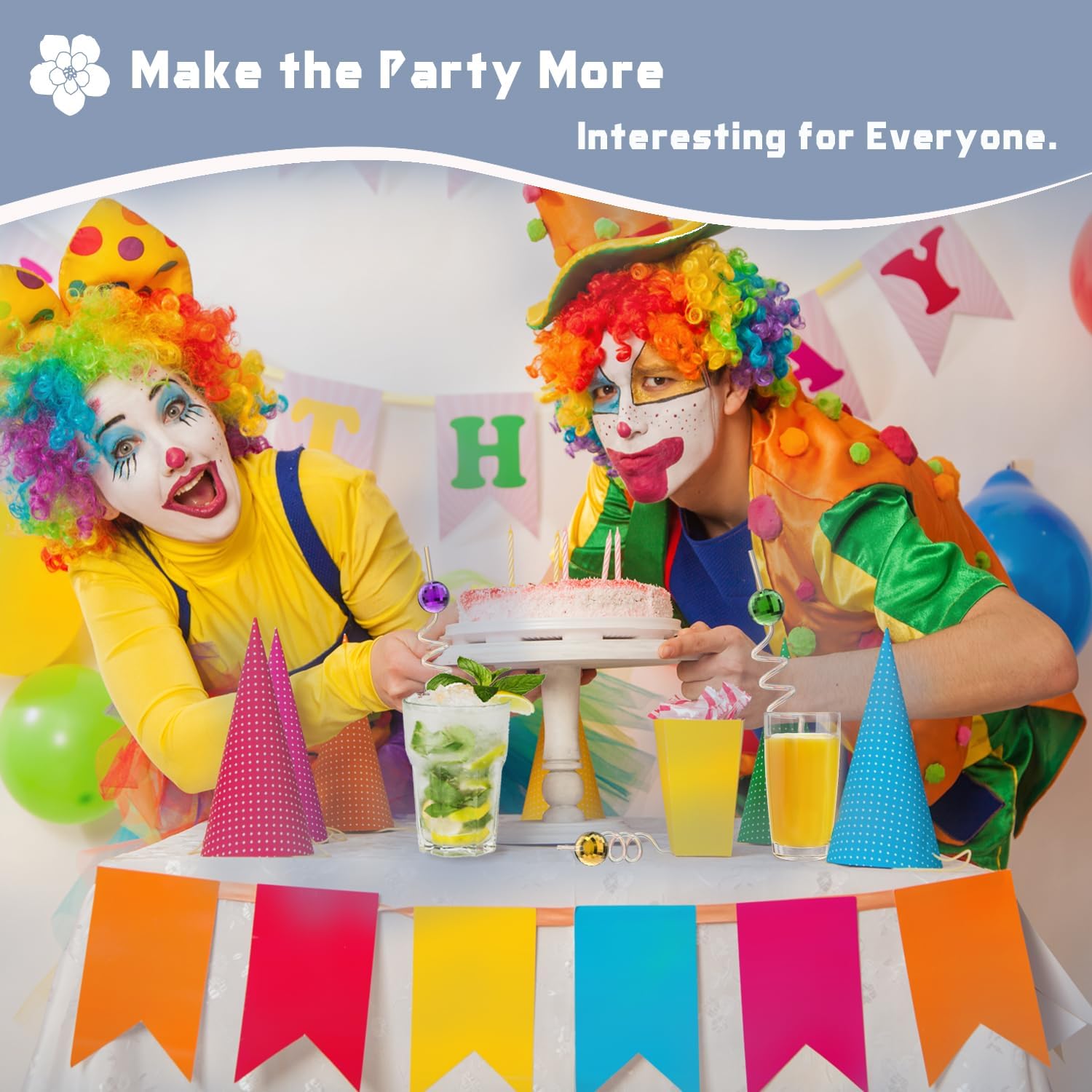 16pcs Disco Ball Straws, Disco Party Decorations Straws with Upgraded Mini Disco Ball Decor, 70s Disco Theme Party for Birthday (Colorful) - Image 6