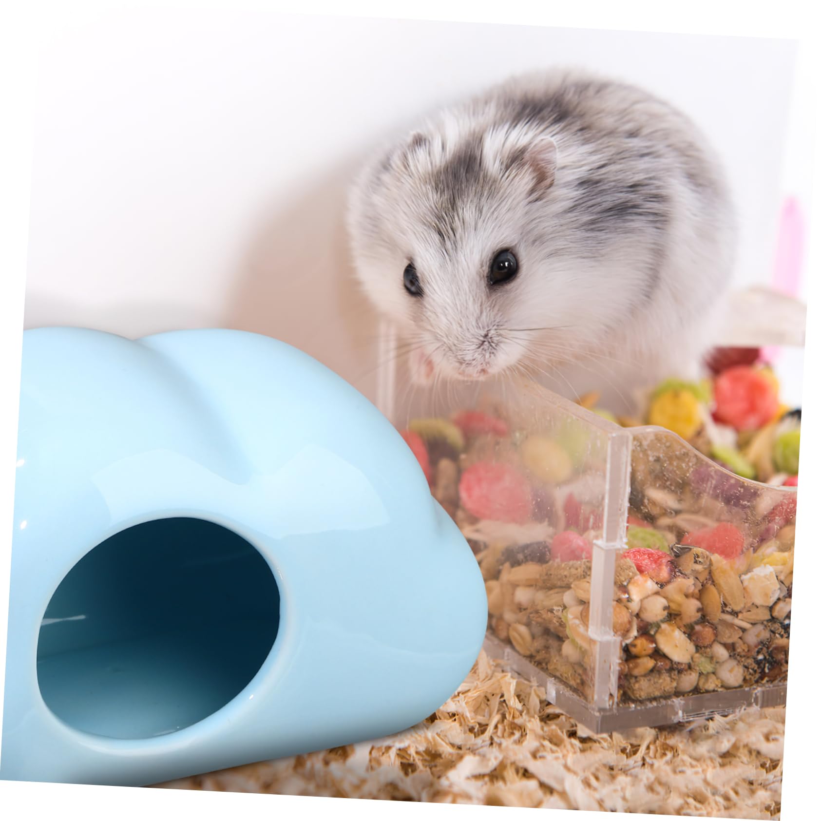 Veemoon Keramik Hamsterhaus in Wolkenform, 2 Stück, Sommer