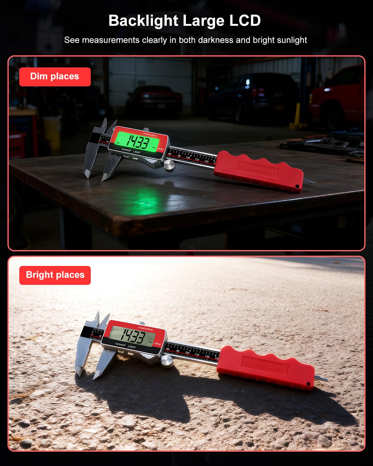 GODESON Digital Calipers - Rechargeable & Accurate -3 GODESON Digital Calipers - Rechargeable & Accurate -3