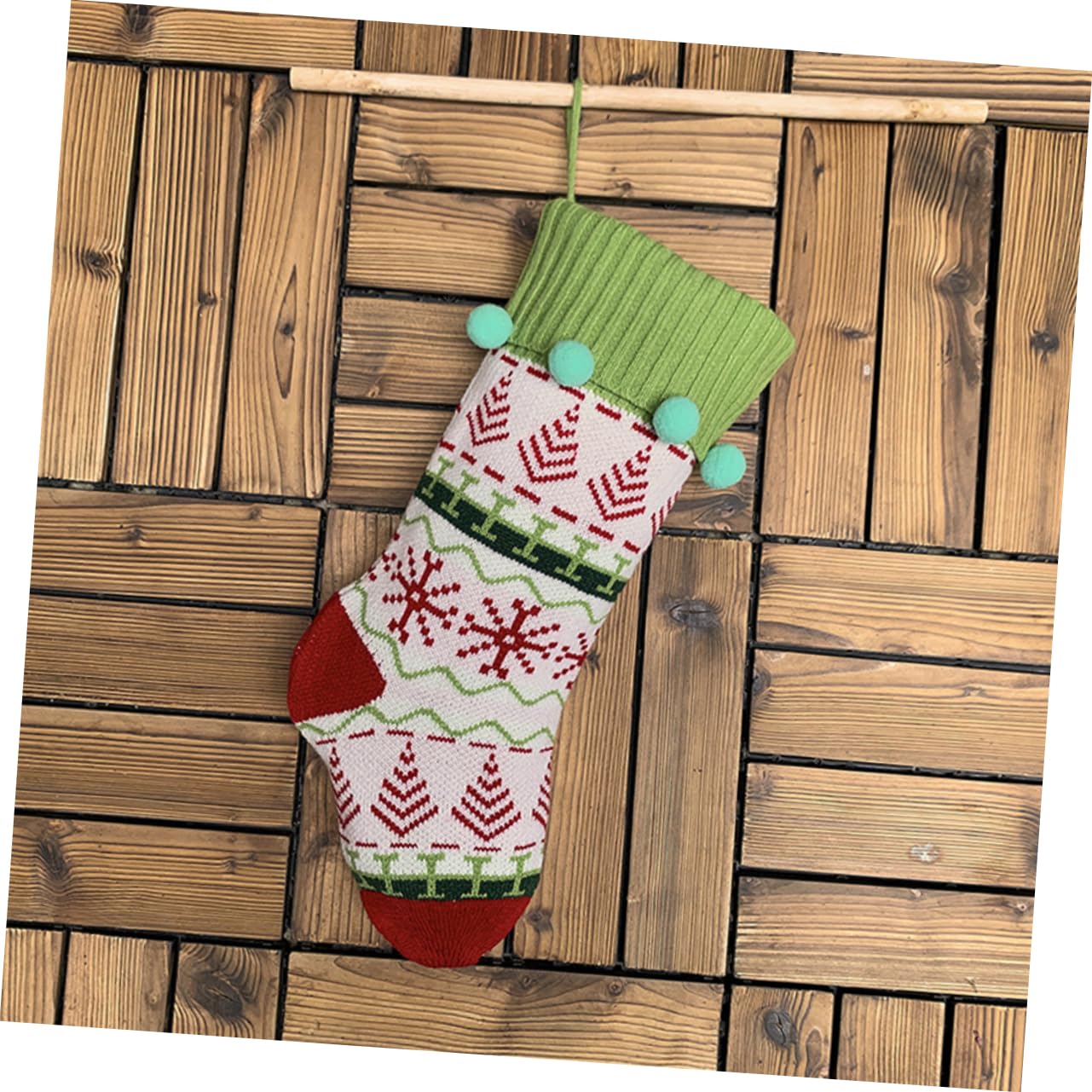 3piezas Calcetines De Punto Navideños De Regalos Decorativas para Árboles De Navidad y