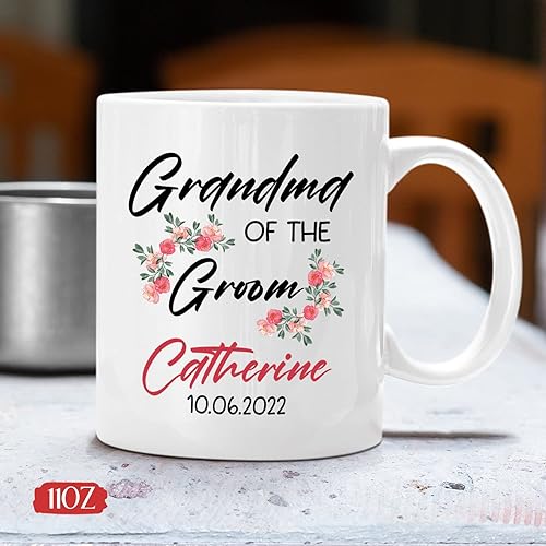 Vista 73 de Regalo personalizado para hermana del novio, taza de hermana del novio, taza de boda personalizada para hermana del novio, regalo de boda para Taza