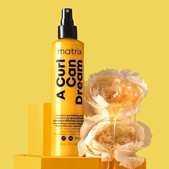 MATRIX A Curl Can Dream Defining Spray For Wavy & Curly Hair | Infused with manuka honey extract, provides frizz control and heat protection, scrunch n' go formula